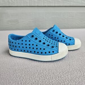 Native Jefferson Toddler SZ C5 Turquoise Blue Slip-On Water Shoes Unisex